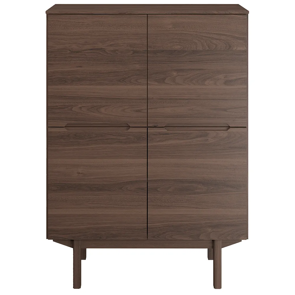 skovby, sm308 skänk valnöt lackad