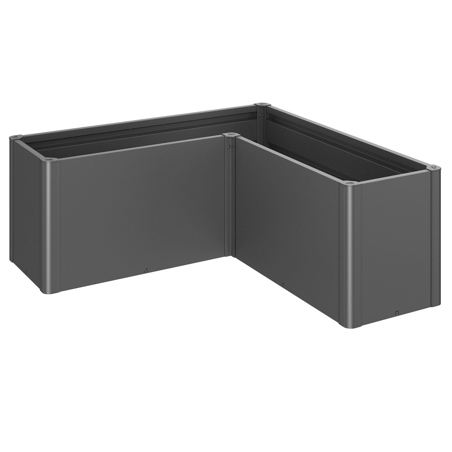 Belvedere planteringsbädd midi storlek l150 metallic mörkgrå