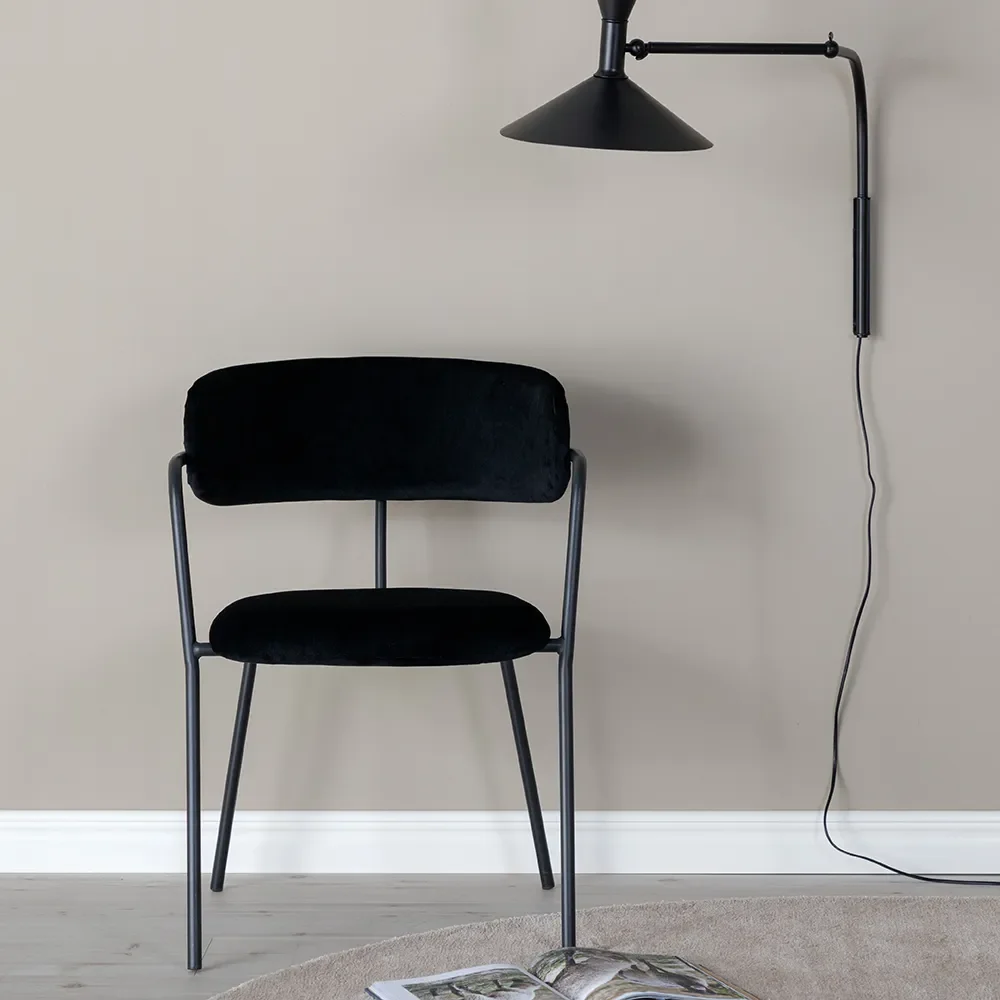 Arrow Matstol Svart 2-pack