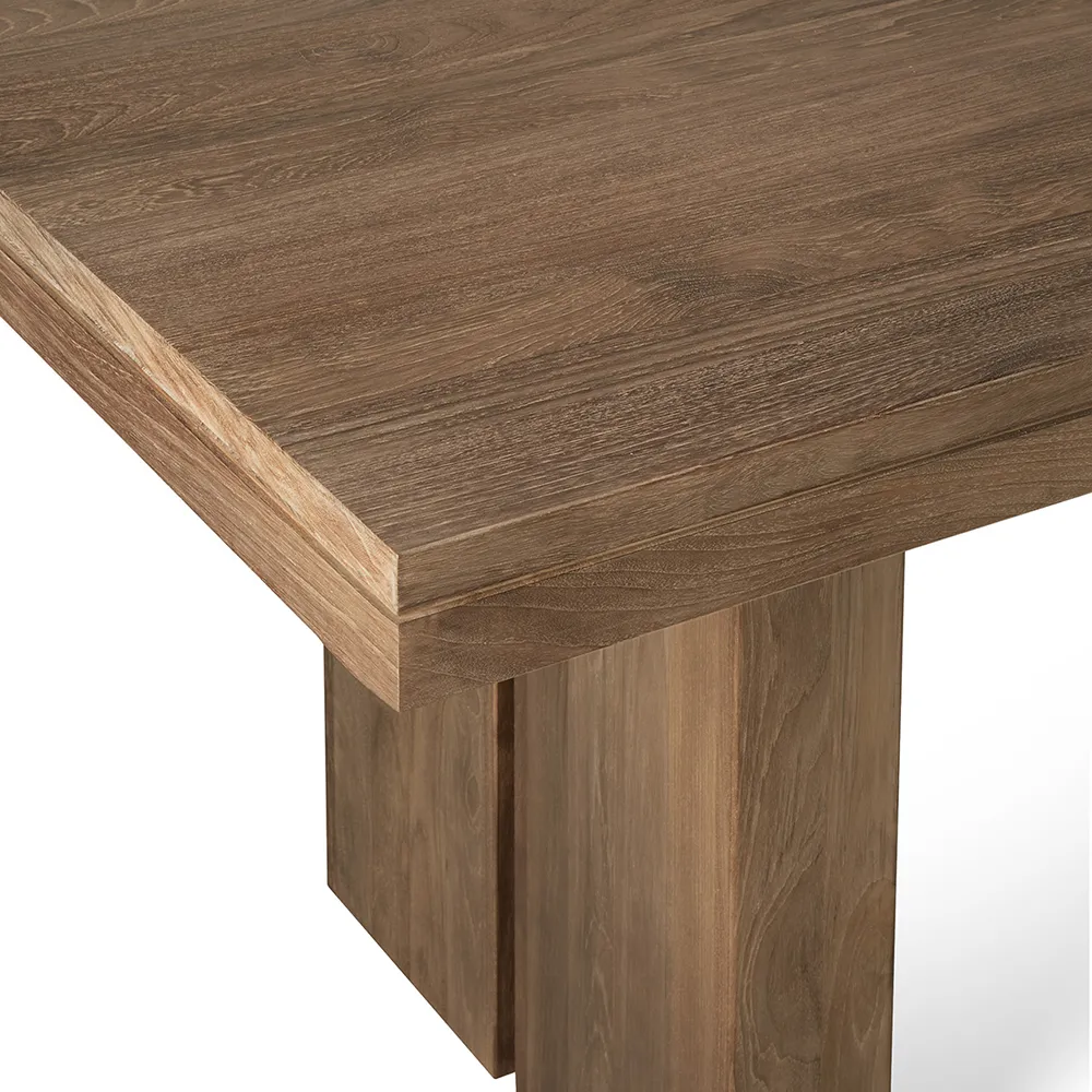 Double Matbord 100x200-300 cm Teak