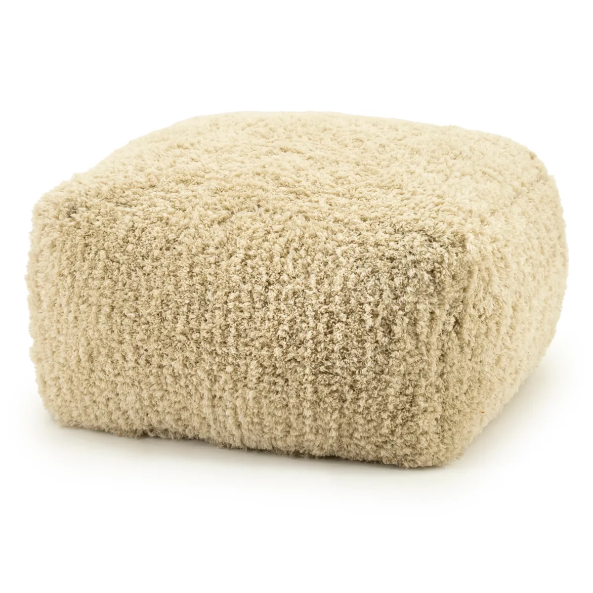 Fez fotpall 60x60x35 cm polyester natur