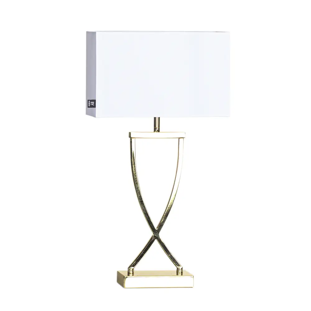 Produktfoto för By Rydéns - Omega Bordslampa Brass/White By Rydéns