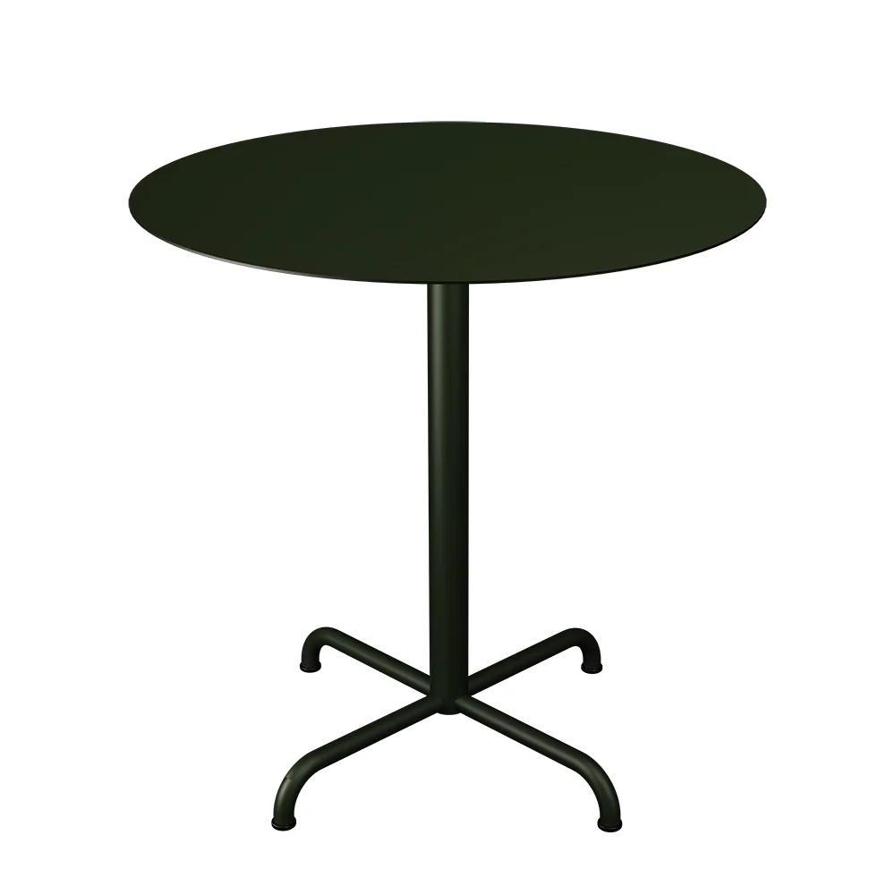 houe, pico cafébord ø74 cm, 4 ben bas olive green
