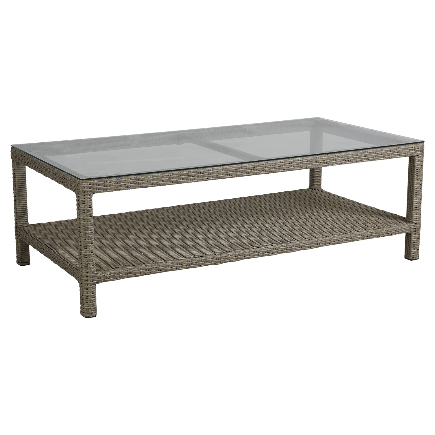 Funkia soffbord 70×140 beige/glas