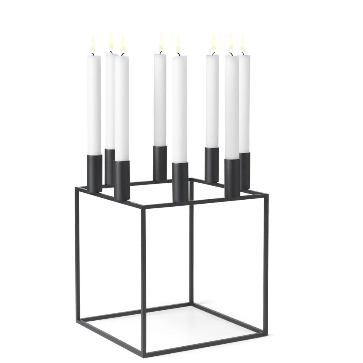 Kubus Ljusstake Kubus 8 - Svart