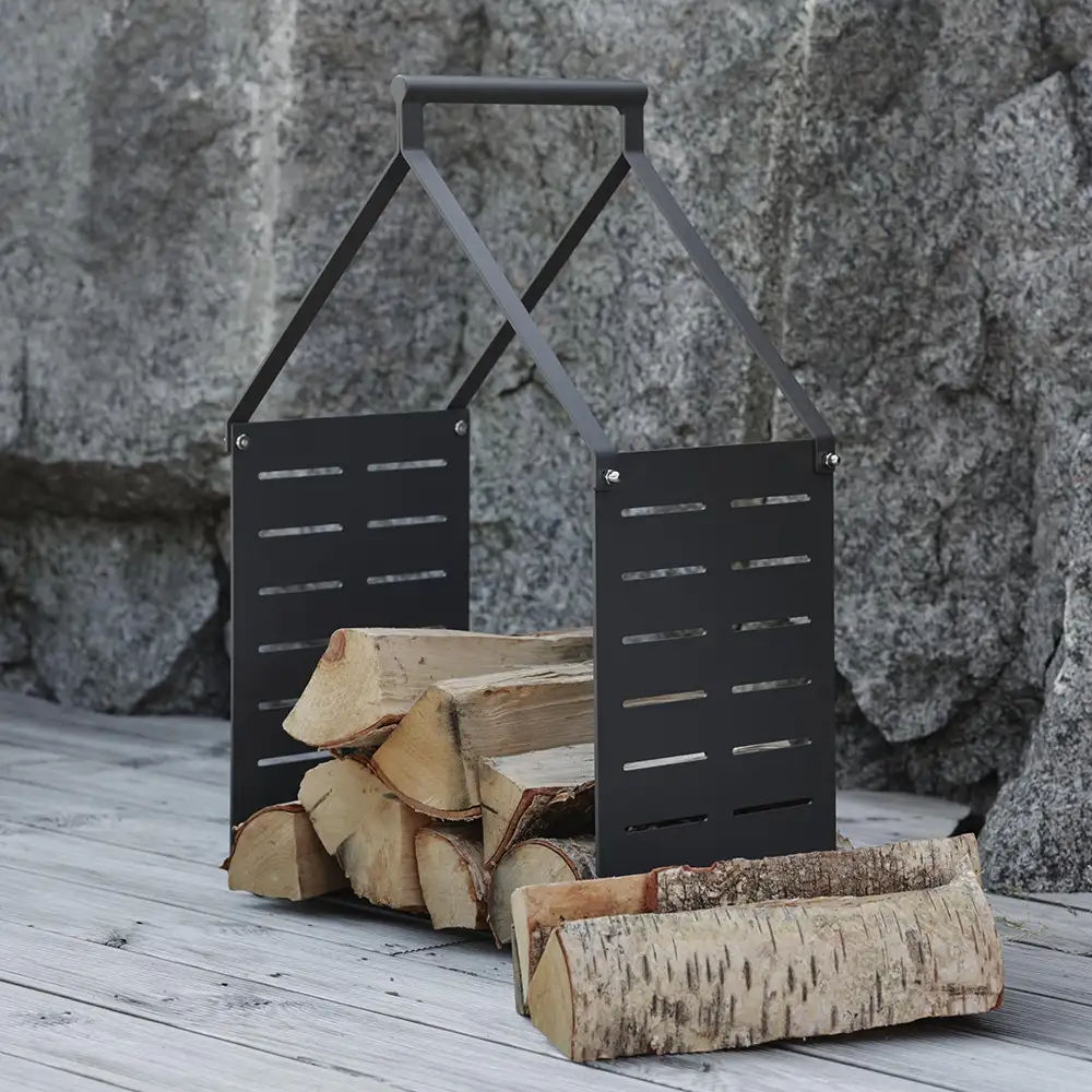 Belfort vedkorg svart 