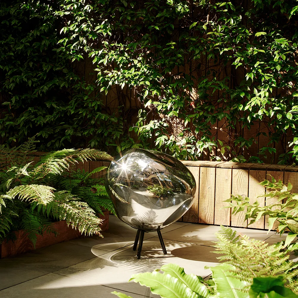 Melt Portabel Large golvlampa Silver LED