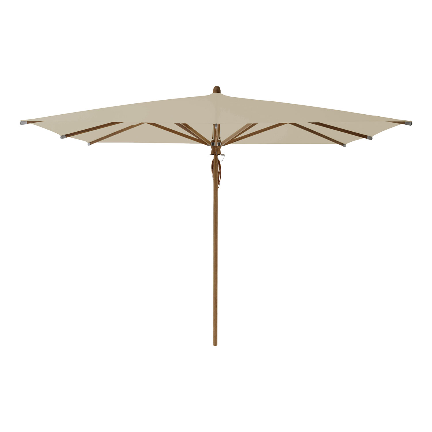 Teakwood parasoll 330×330 cm kat.4 422 cream