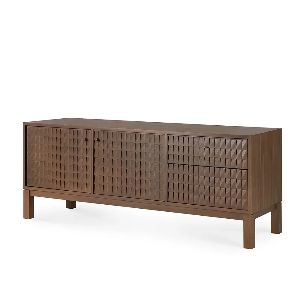 Ethnicraft, TV-bänk i teak Sono Light Brown L160 cm