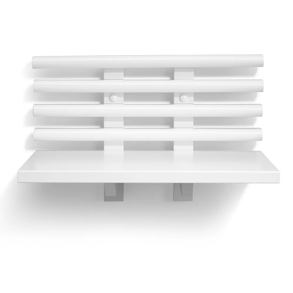 Zece Sängbord Vitlackad björk