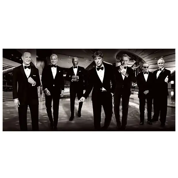 Väggdekor Big shots of Hollywood 250x120 cm