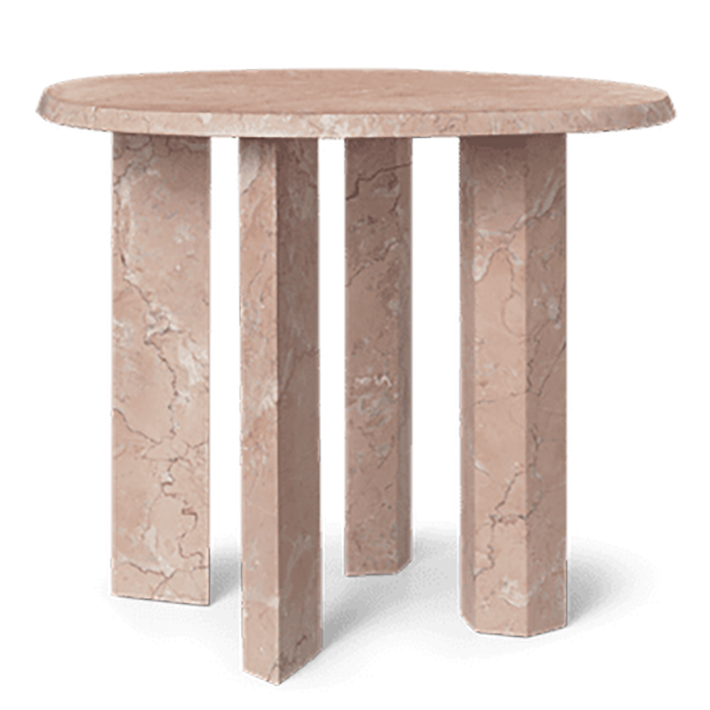 Produktfoto för Ferm Living - Taula Side Table  - Samtalskort - Rose - Ø: 54.4 x H: 45 cm