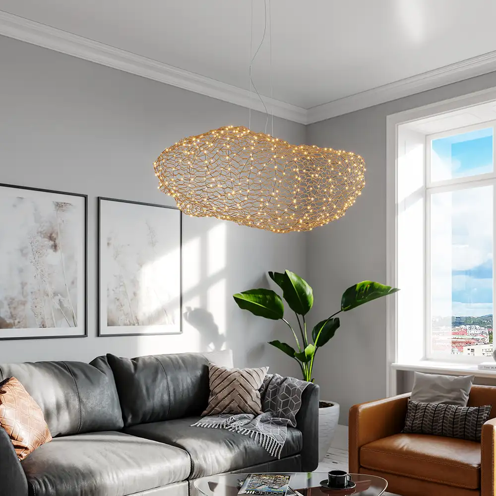 Hayden Taklampa L115cm Guld