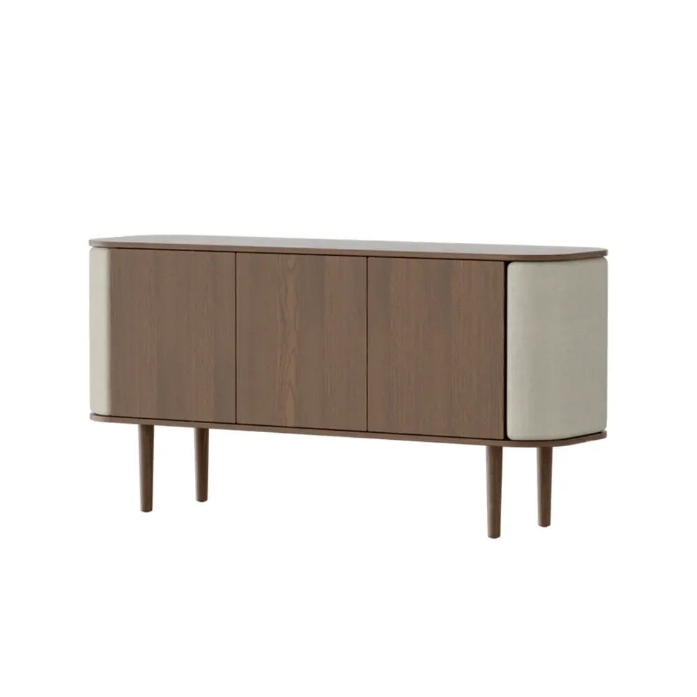 umage, treasures 3-dörrars skåp dark oak/white sands