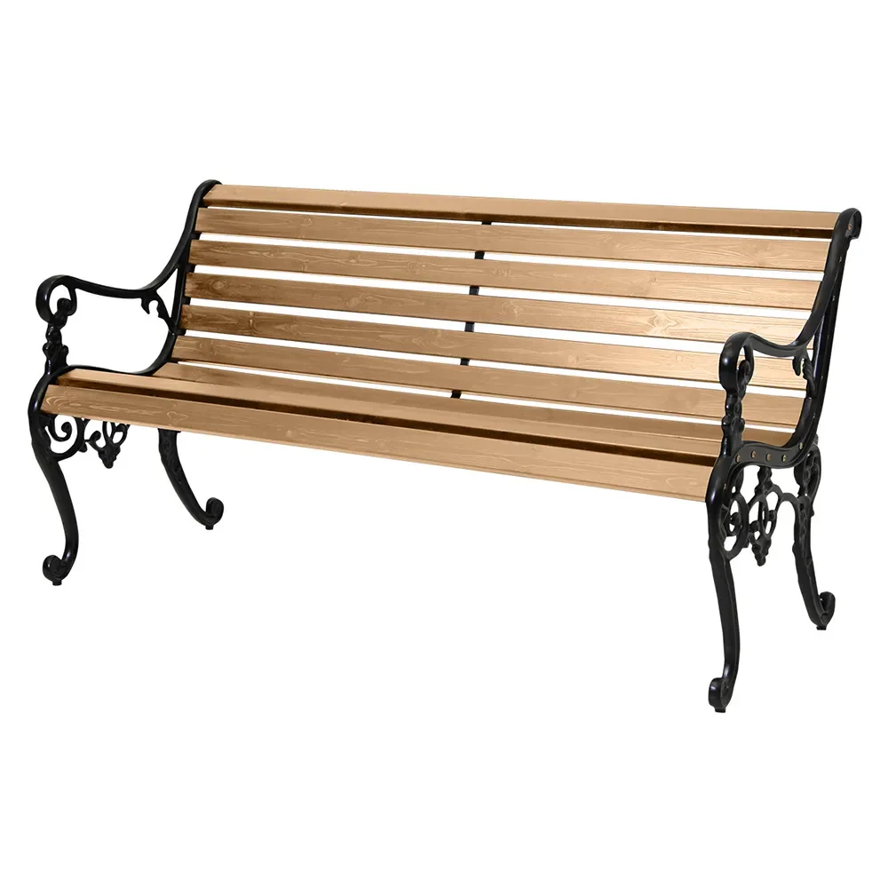 Sandvik Trädgårdssoffa Svart/Brun furu