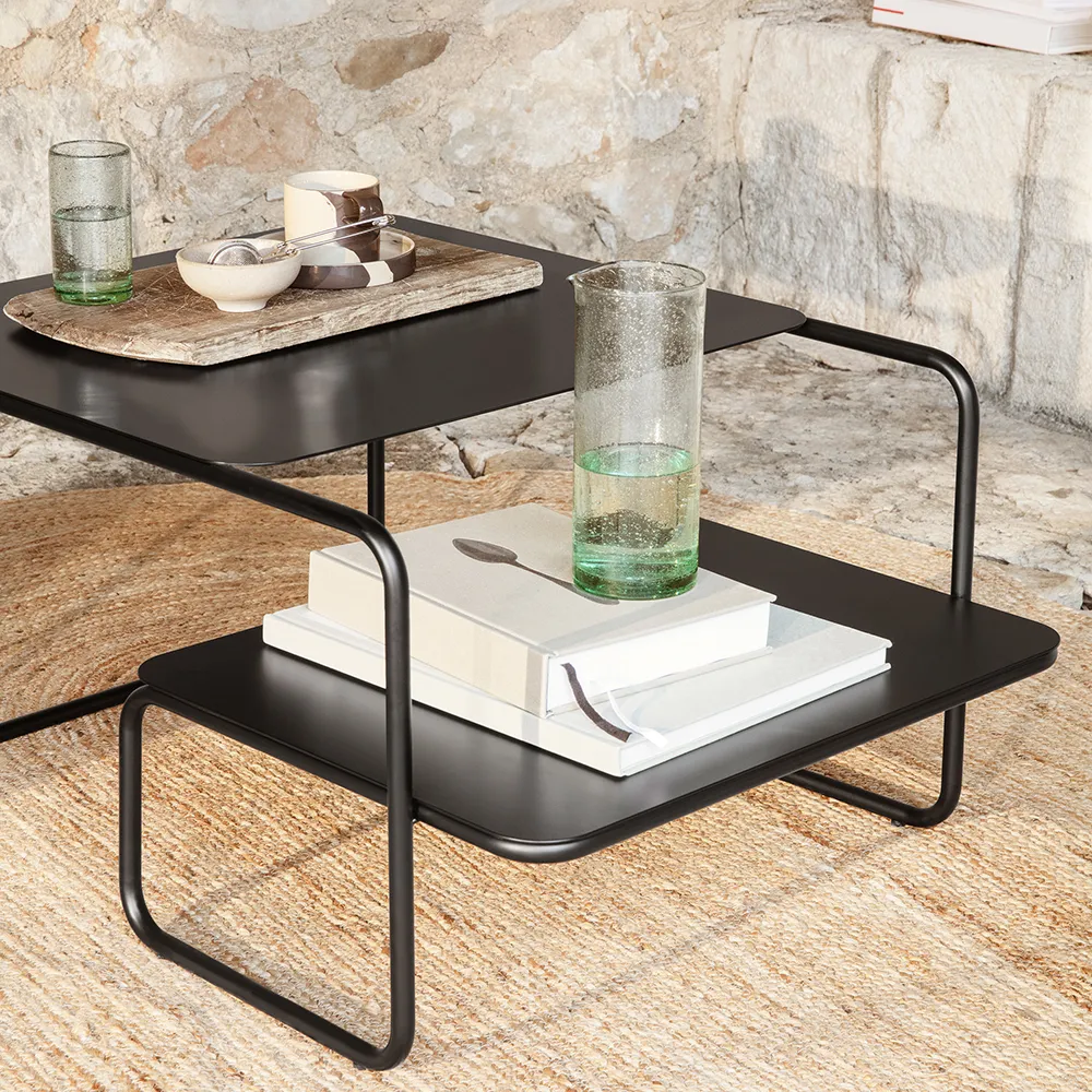 Alternativ bild 1 för Ferm Living - Level Coffee Table - Soffbord - Black - W79 x H40 x D60 cm