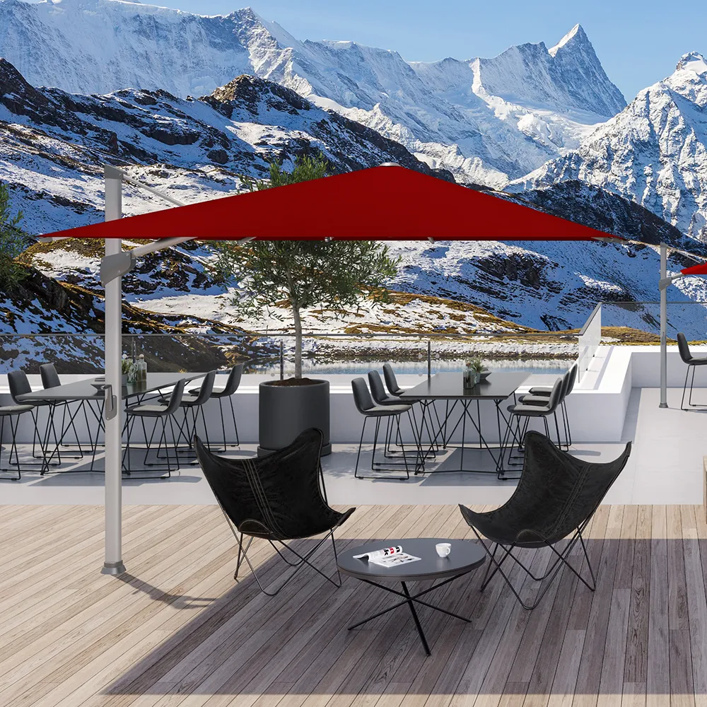 Fortano 400x300 cm parasoll alu Cat.5 510 White