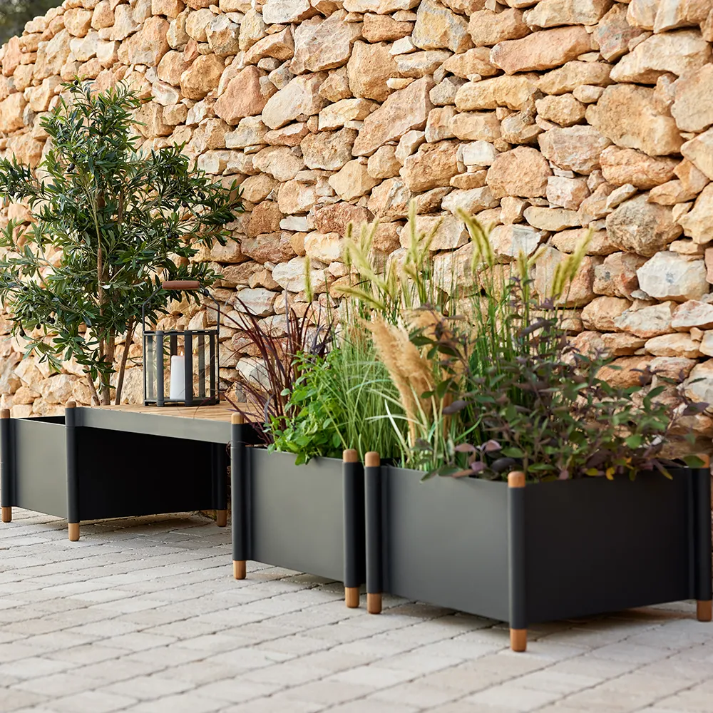 Sticks Växtkärl Lava grey