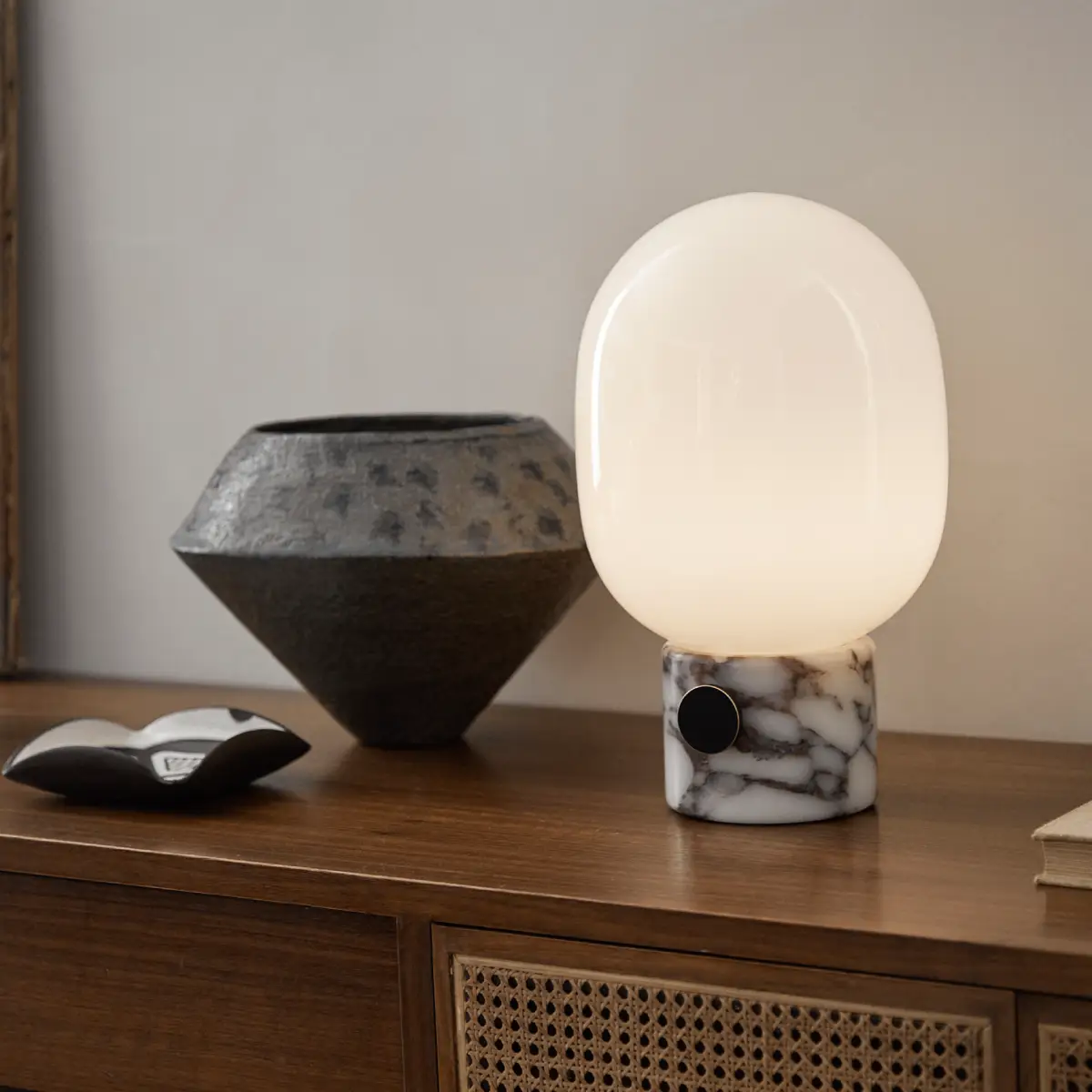 JWDA Bordslampa Marmor Calacatta Viola Large