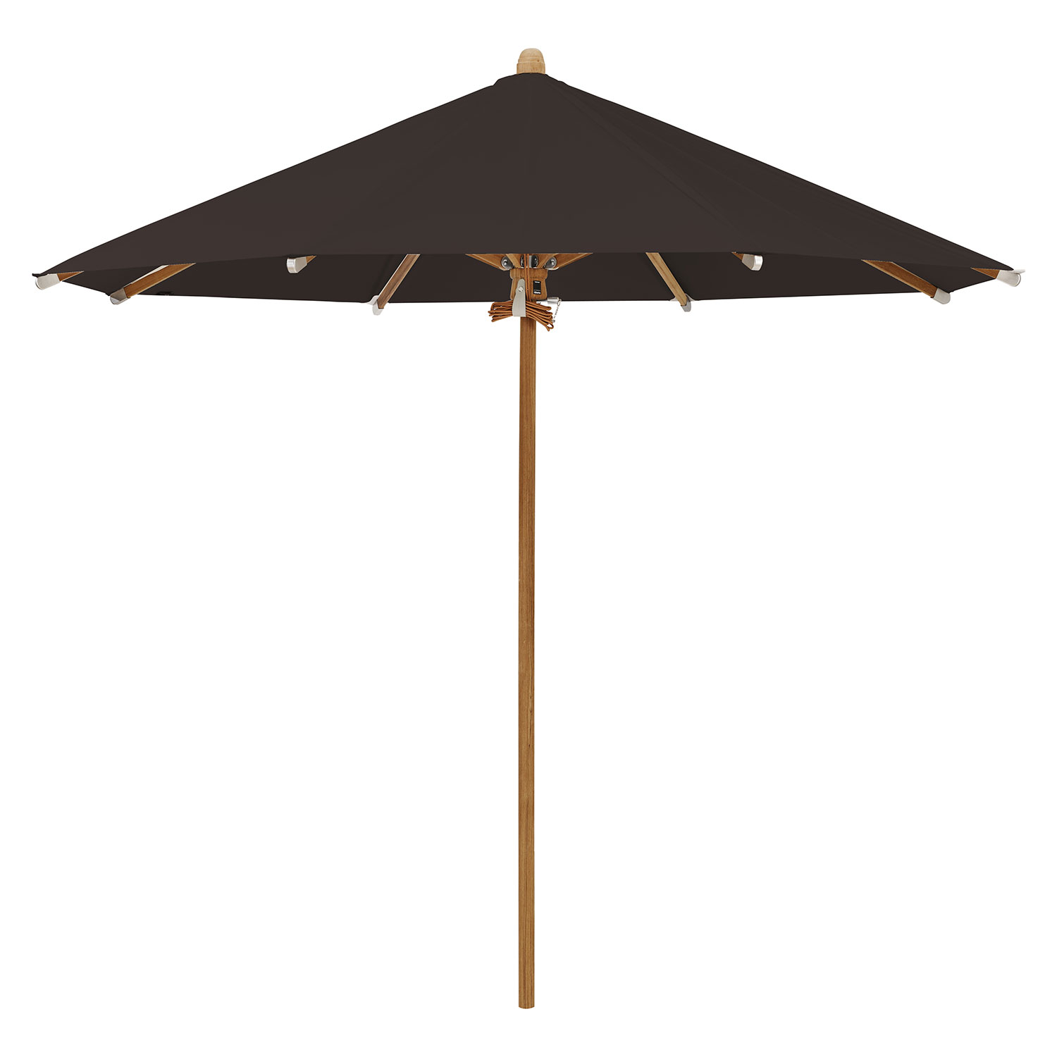 Teakwood parasoll 300 cm kat.5 615 black