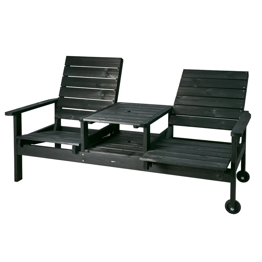 DU o JA 2-sitssoffa Svart 