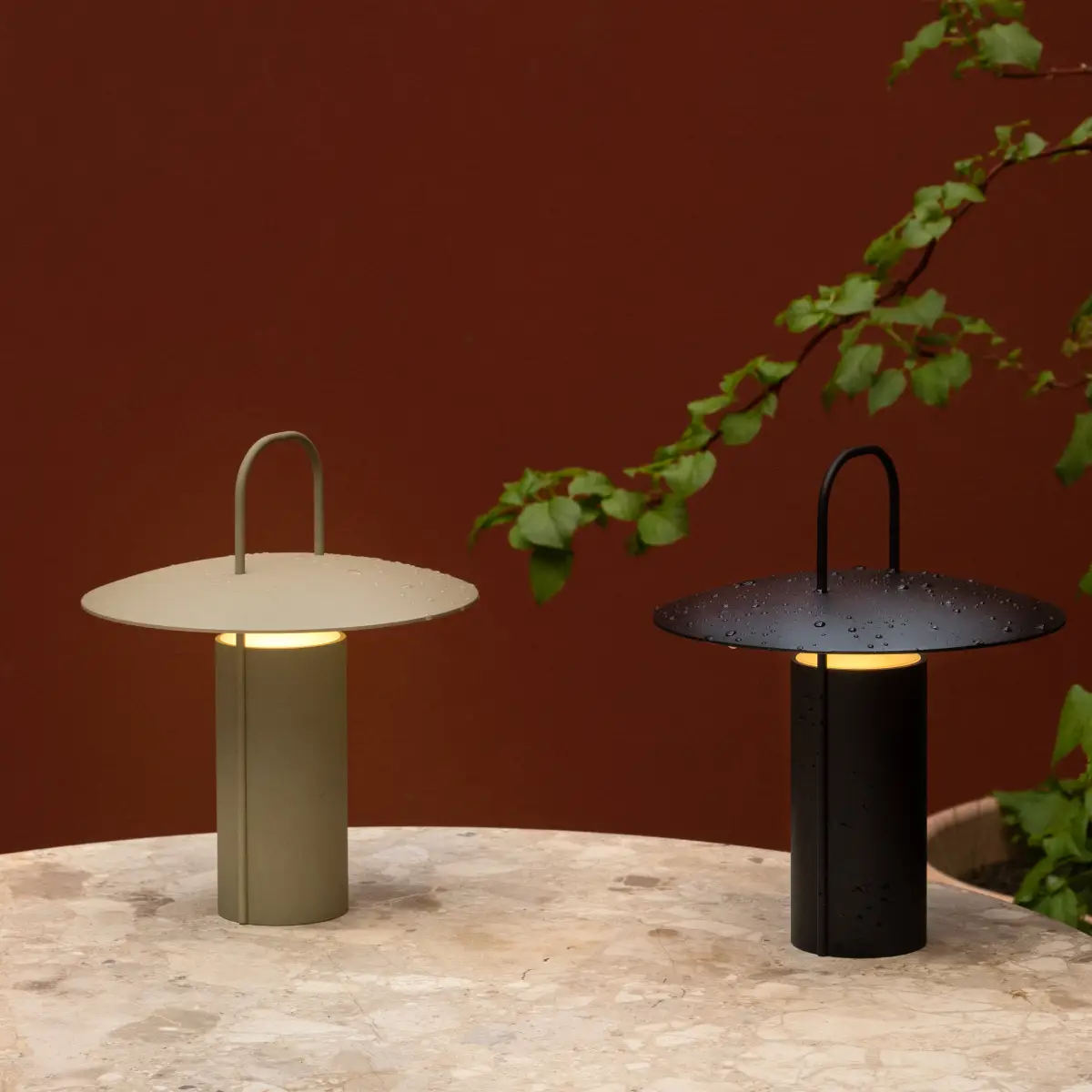 Ray Portabel lampa Aluminium Black