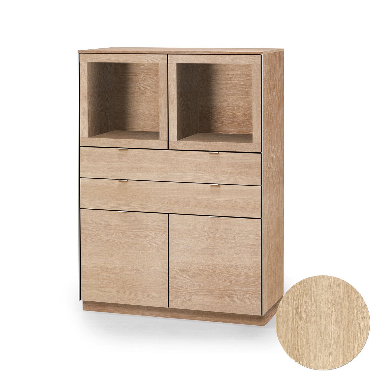 Skovby, Sm923 Vitrinskåp Ek Lack 98X44X136Cm