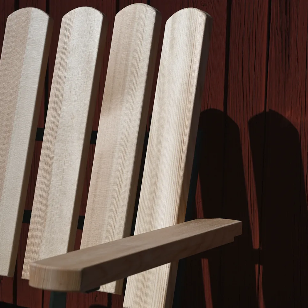 A2 Fåtölj Oljad furu / Grönt stativ