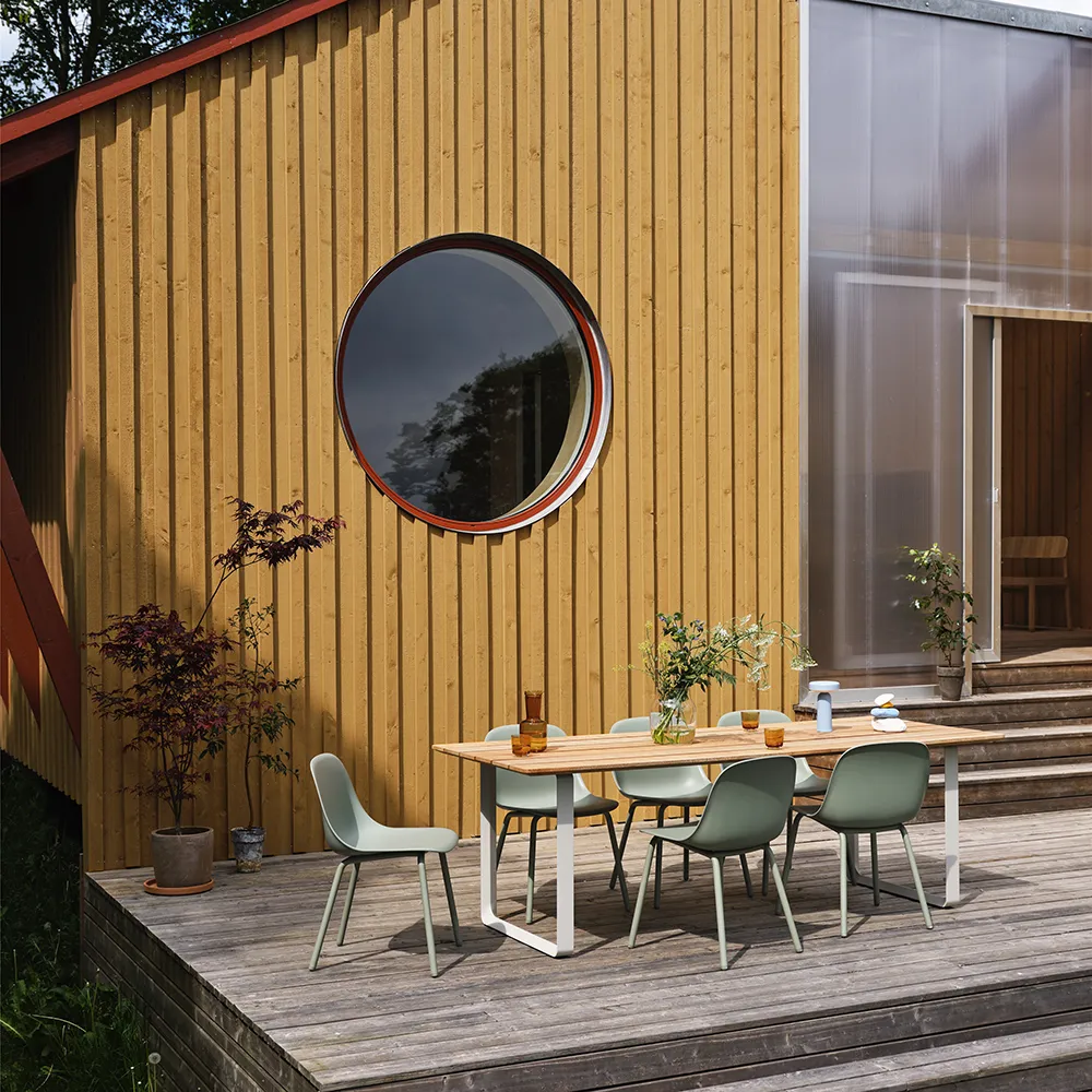 Fiber Outdoor Karmstol Dusty Green 