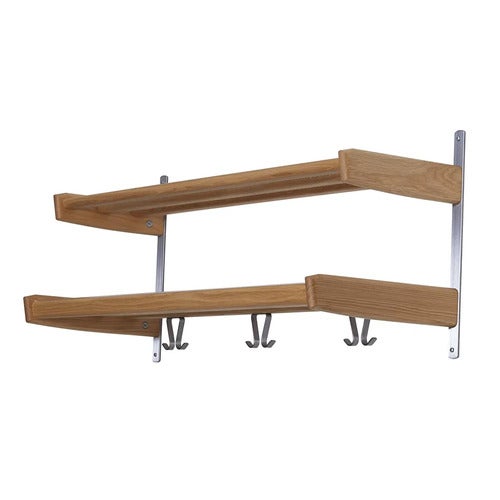 Meja Hatthylla 90 cm 2 hyllplan Oljad Ek