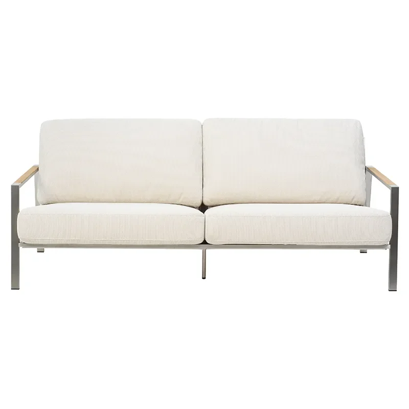 Naos 2,5-sits soffa  Stainless steel / Dot beige