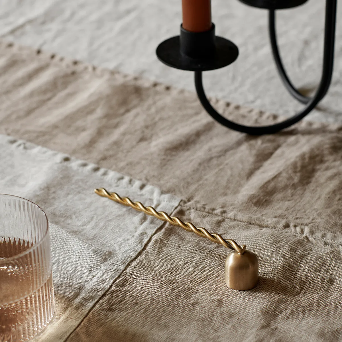 Ljussläckare Twist Brass
