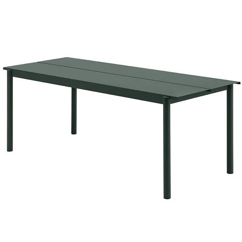 Linear Steel Matbord 200X75 cm Dark Green