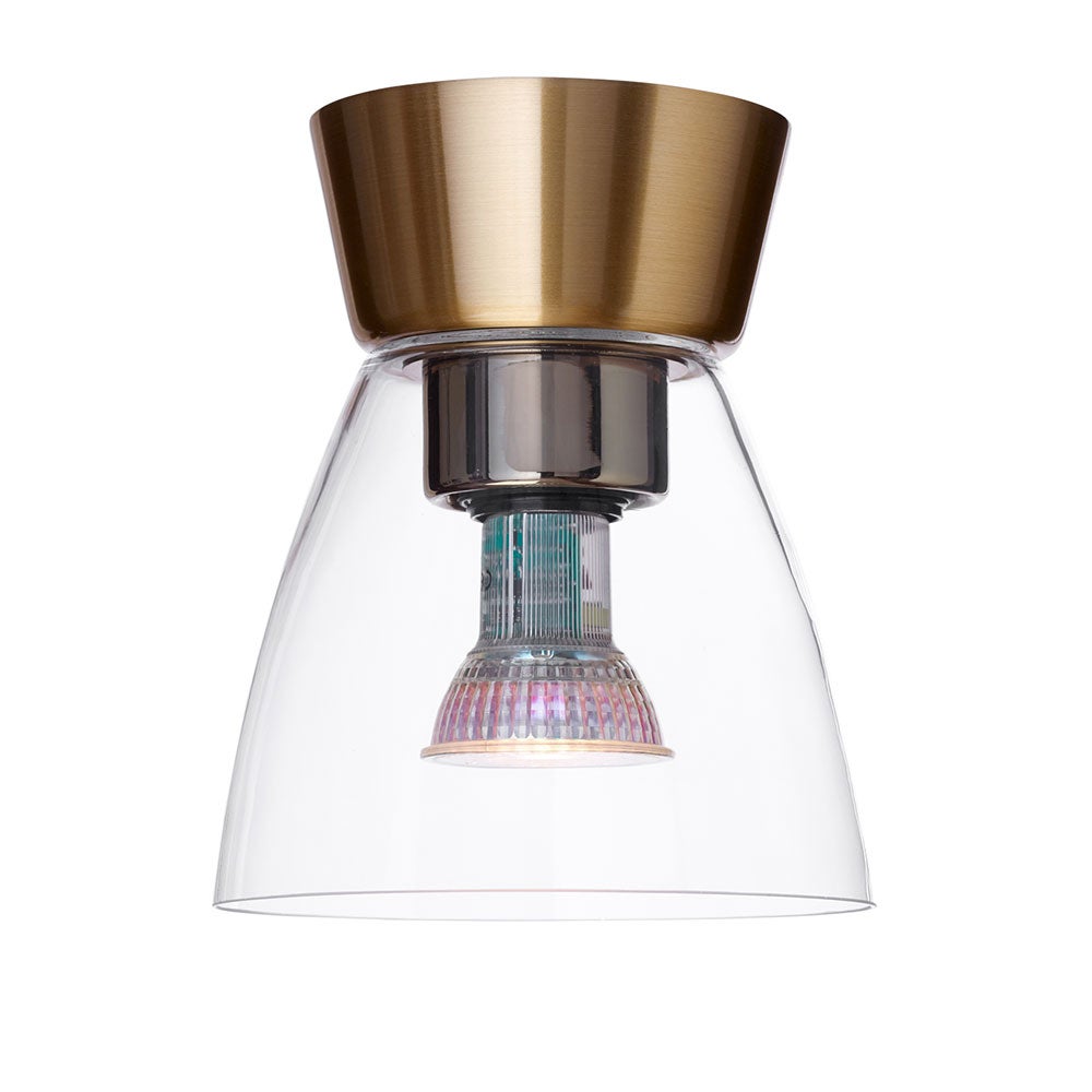 Bizzo Plafond D165 Mässing/Klarglas Inkl Ljuskälla