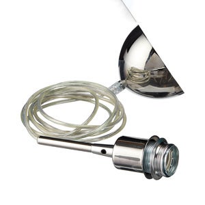 Gloria Upphäng E27 Krom, Transparent Kabel