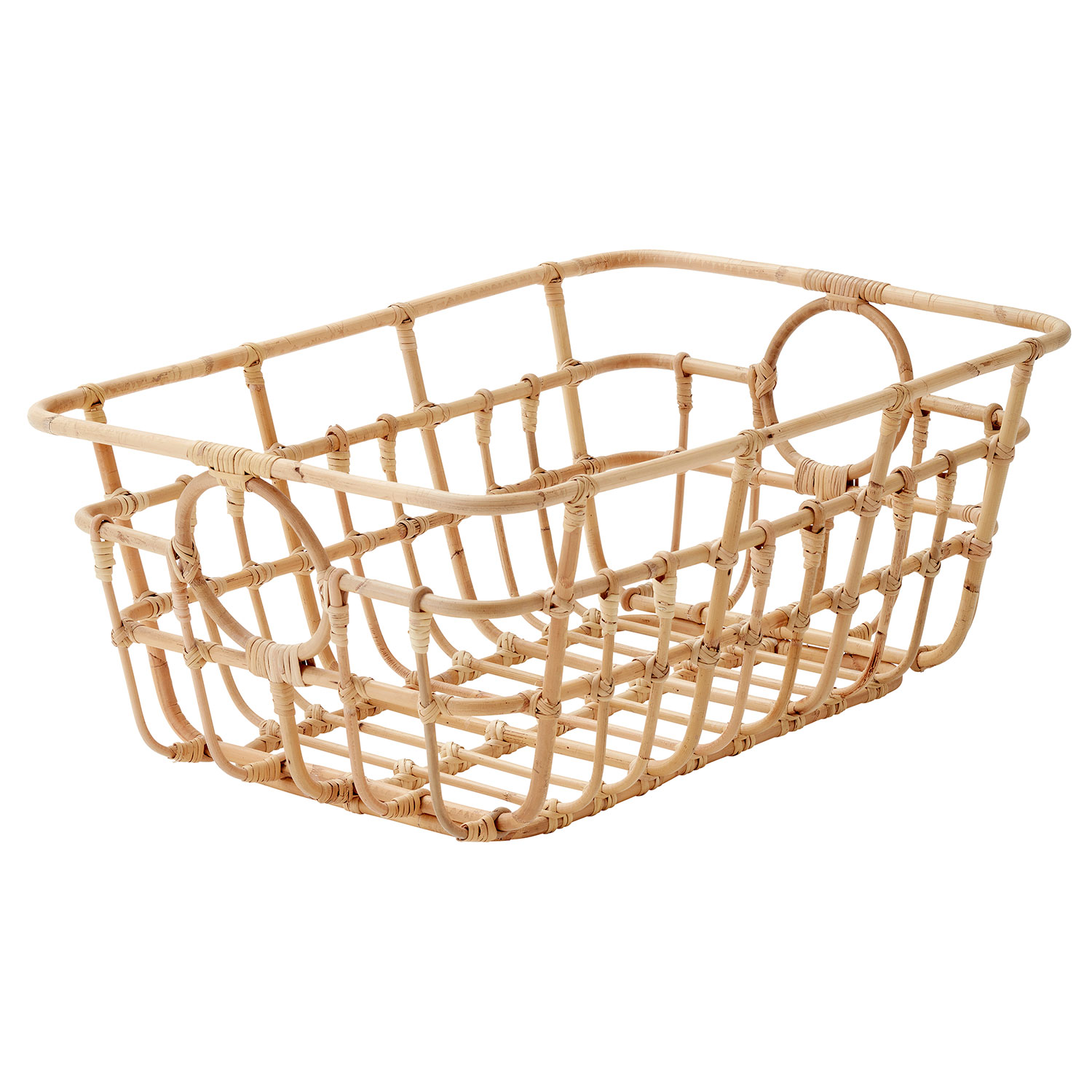 Produktfoto för Cane-line - Wave Coffee Table - Soffbord - Rattan - Natural - W74 x D65 x H40 cm