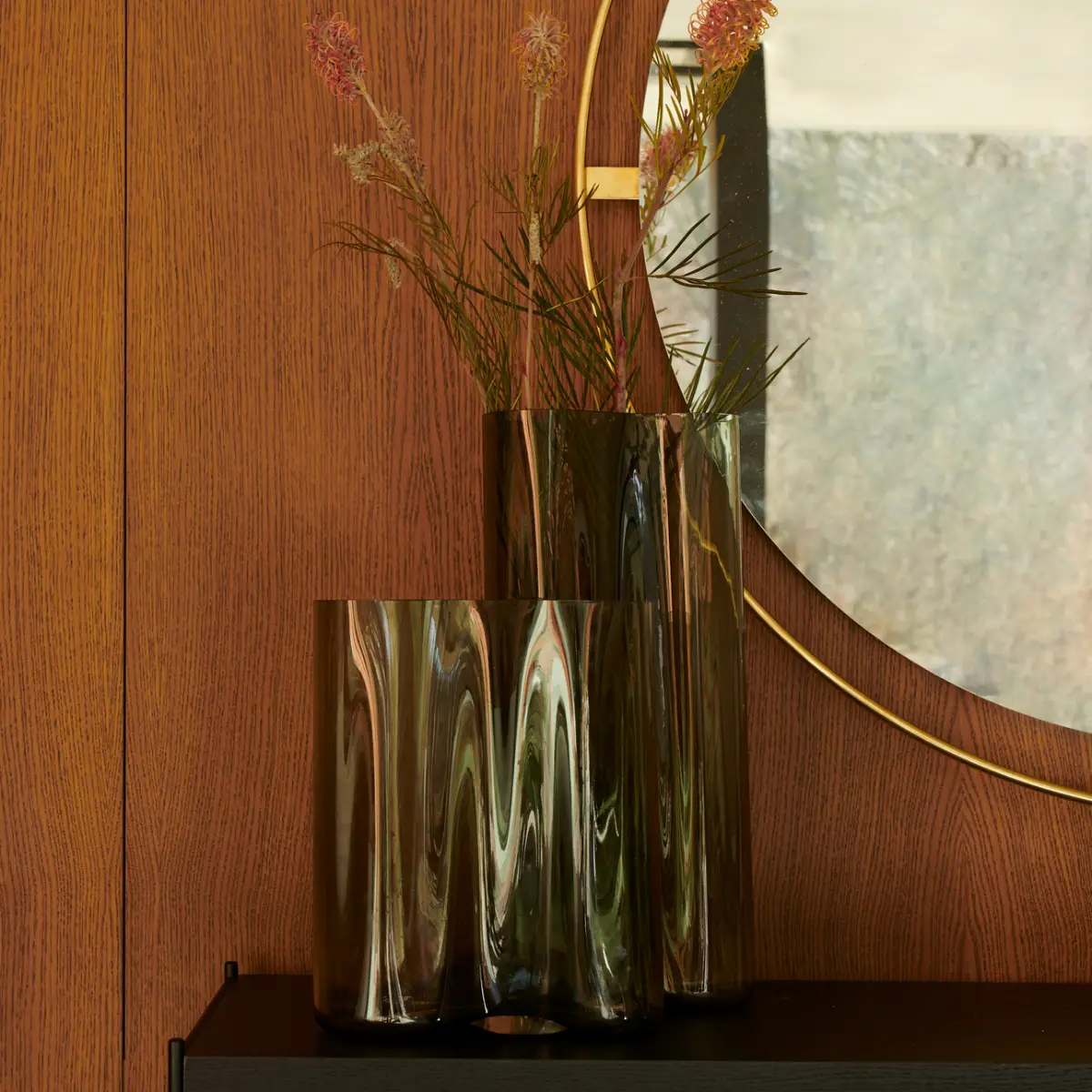 Aer Vase - H33 cm - Smoke