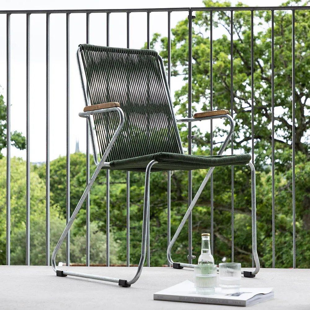 Bois Matstol Grön 2-pack