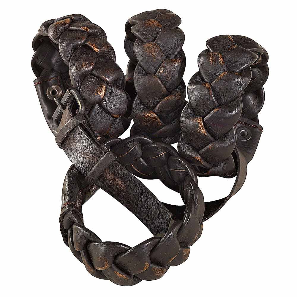 Artwood, Servettringar Flätad Läder