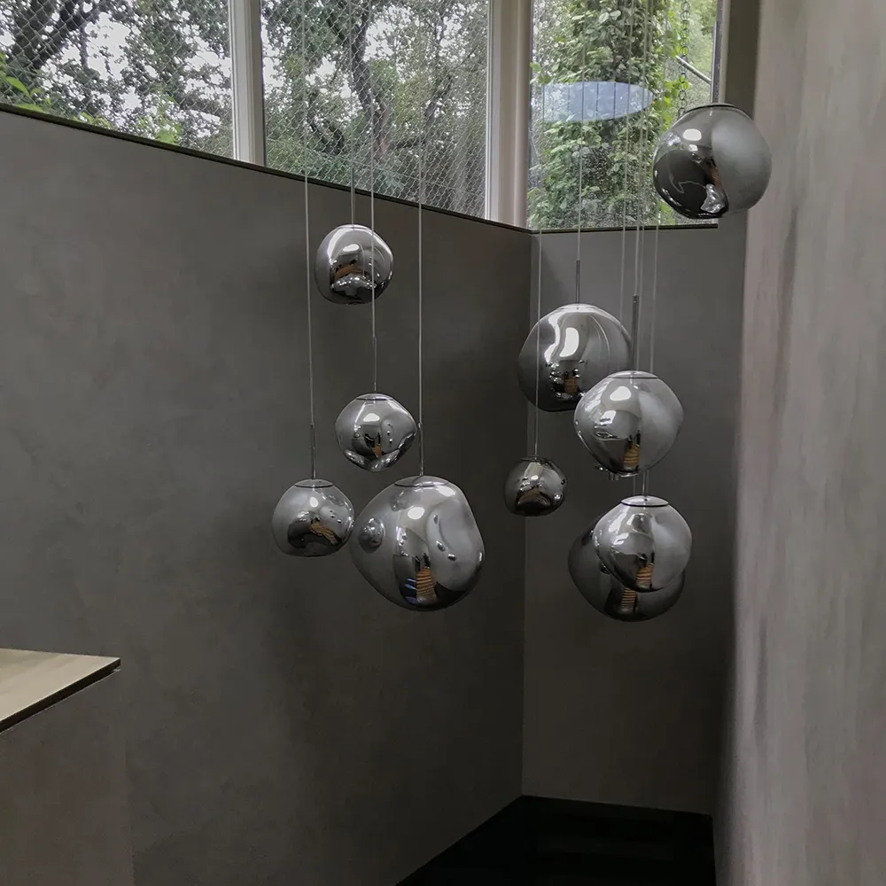 Melt Pendel Silver LED