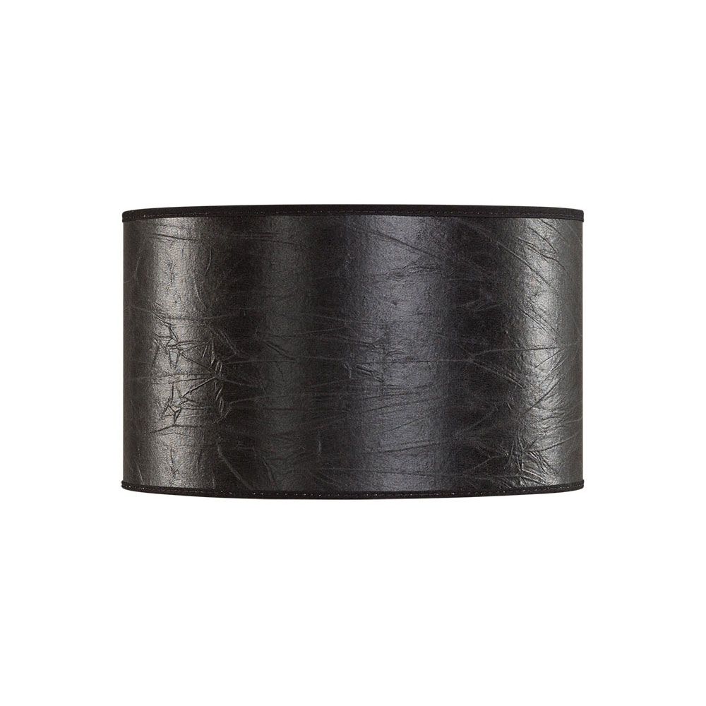 Artwood Lampskärm Cylinder Small Leather Black