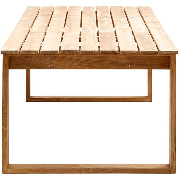 Alternativ bild 1 för Cane-line - Aspect Table - Matbord - Frame: Teak / Tabletop: Black Fossil Ceramic - B210 - B: 210 x D: 100 x H: 72 cm