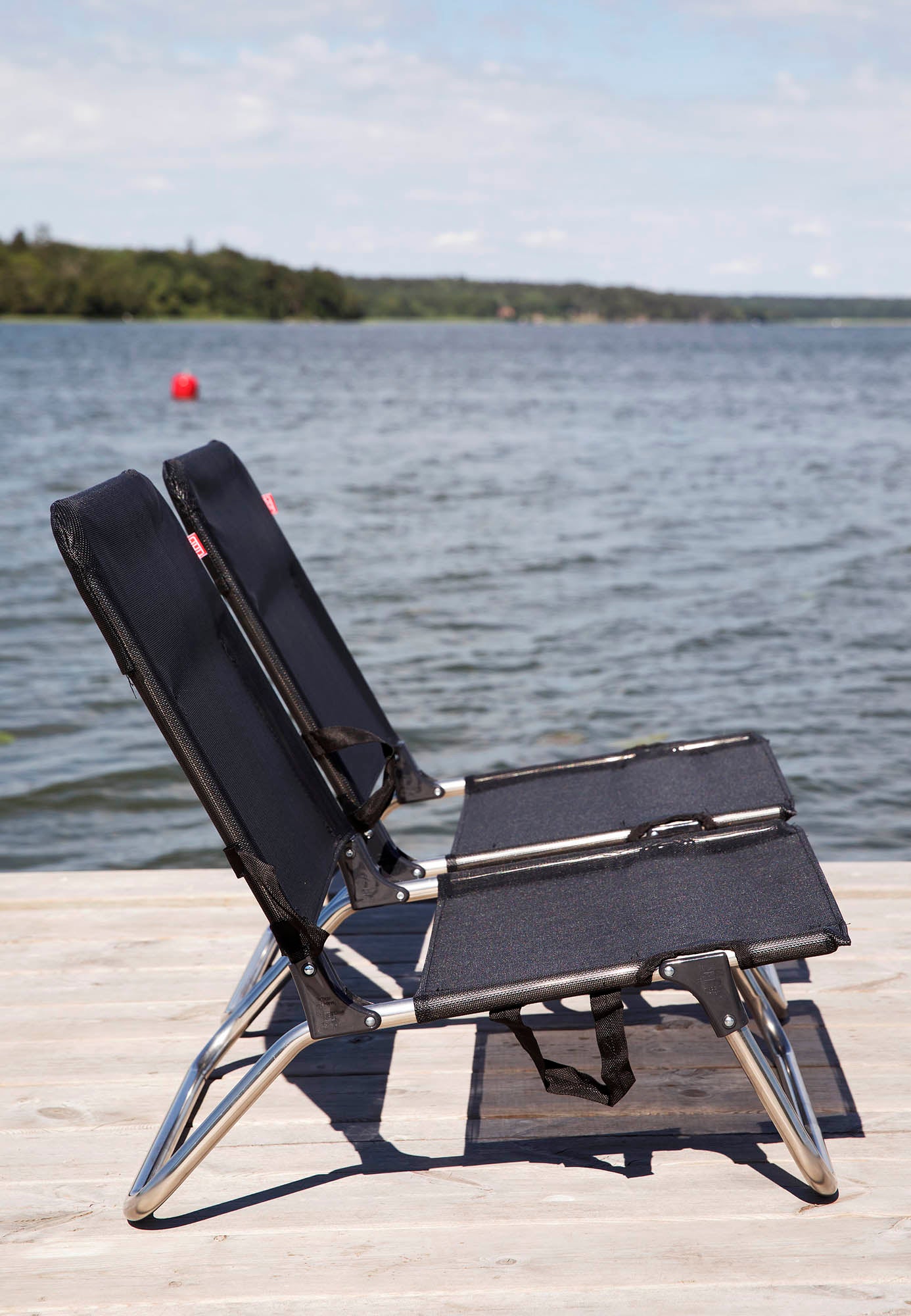 Quick solstol black aluminium/textilene 