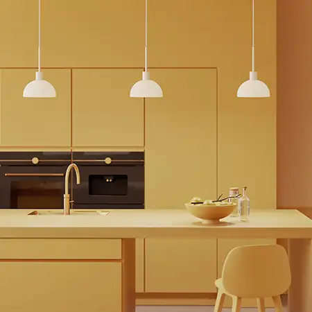 Vienda pendel vit/glas E14 