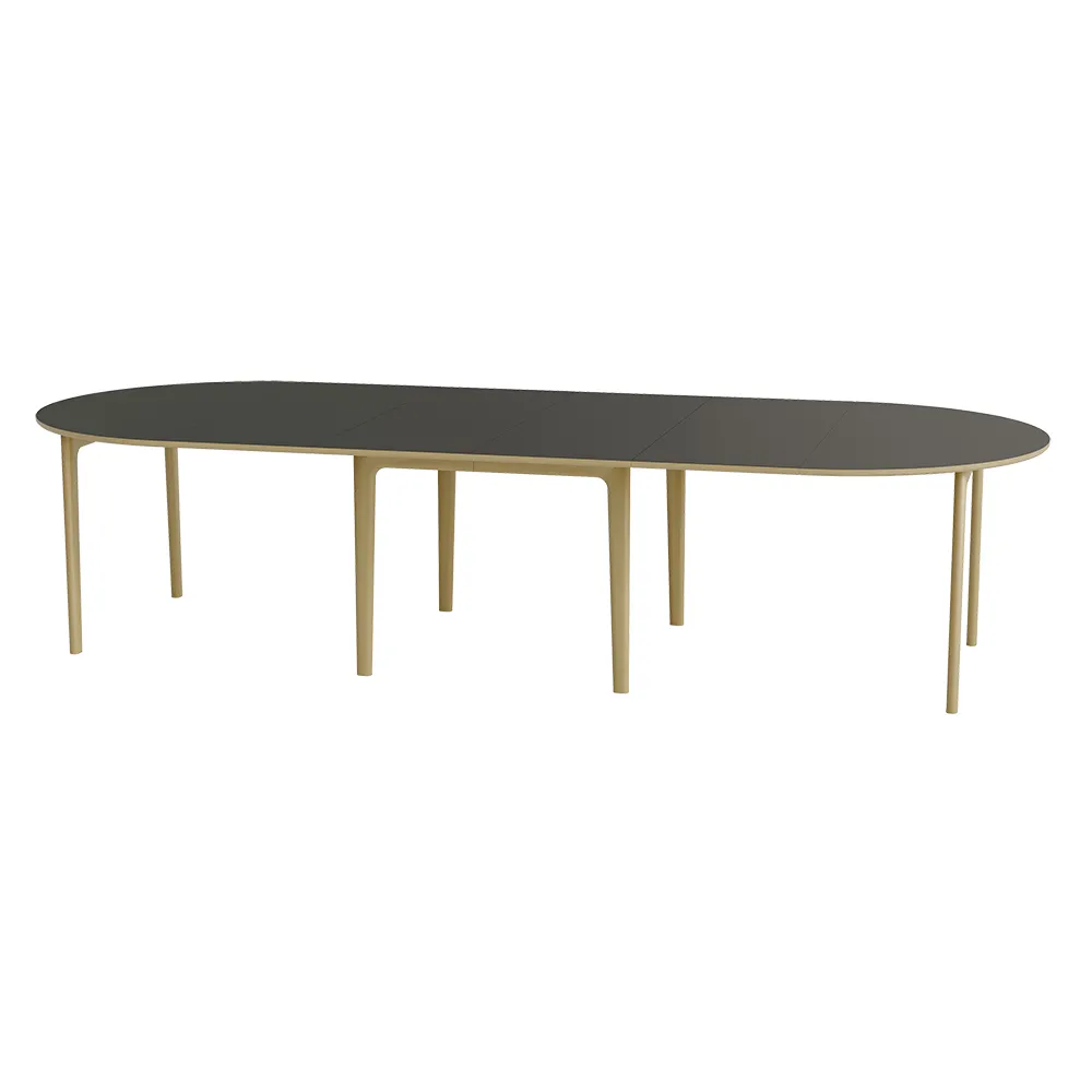 Sm112 matbord Ek Vitolja/Svart Nanolaminat