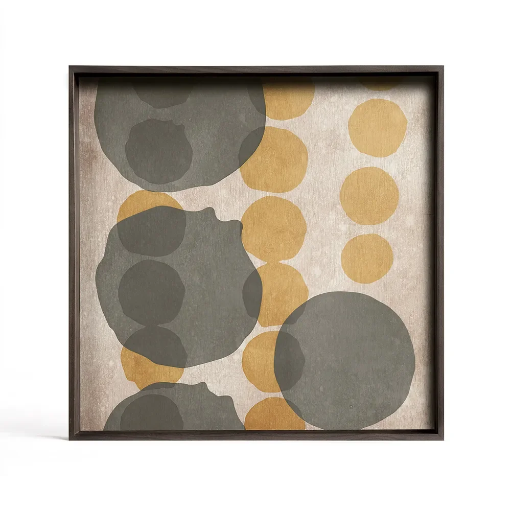 Ethnicraft, Layered Dots bricka 51x51 cm