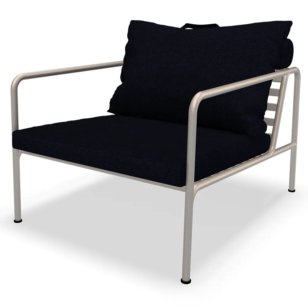 houe, avon fåtölj indigo/white