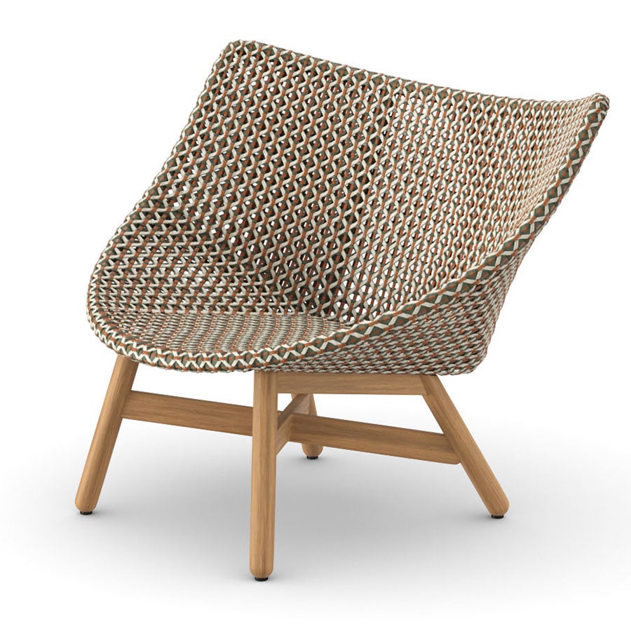 dedon, mbrace loungestol låg chestnut