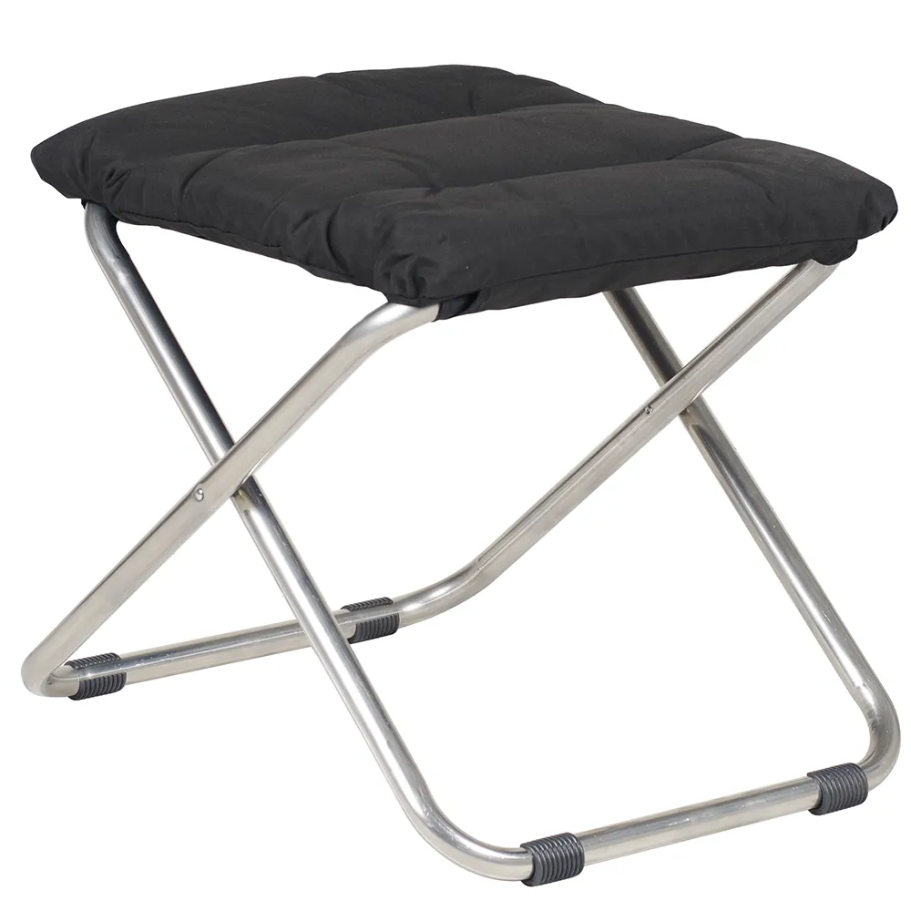 fiam, chico soft fotpall black aluminium