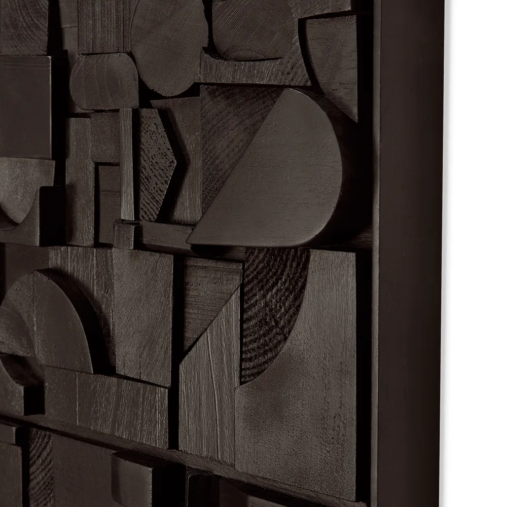 Bricks Väggdekor 120x90 cm Svart